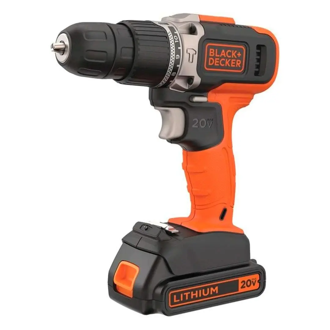 Parafusadeira Furadeira Impacto 20v Bateria Biv Black & Decker BCD704C1 – BLACK & DECKER