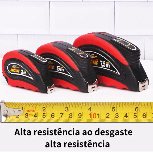 Trena De Aço Auto Trava 5m e 7,5 Metros trena digital trena de aco inoxidave