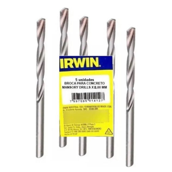05 Brocas IRWIN Videa 8,0 MM - ORIGINAL IRWIN