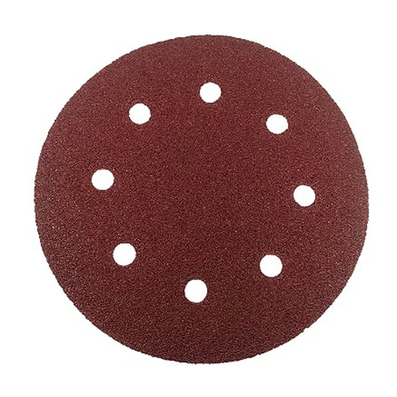 Disco De Lixa Grão 240 Furos 7″ Tipo Velcro 8 180mm Worker