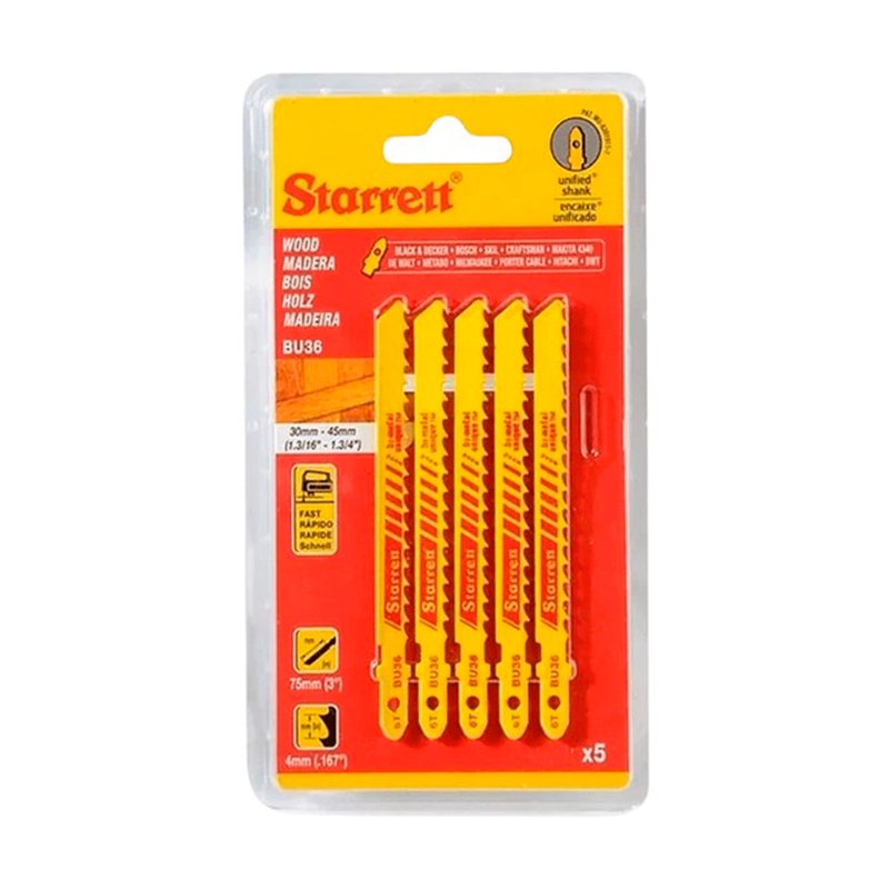 Lamina Starrett Serra Tico-Tico Madeira-Bu36