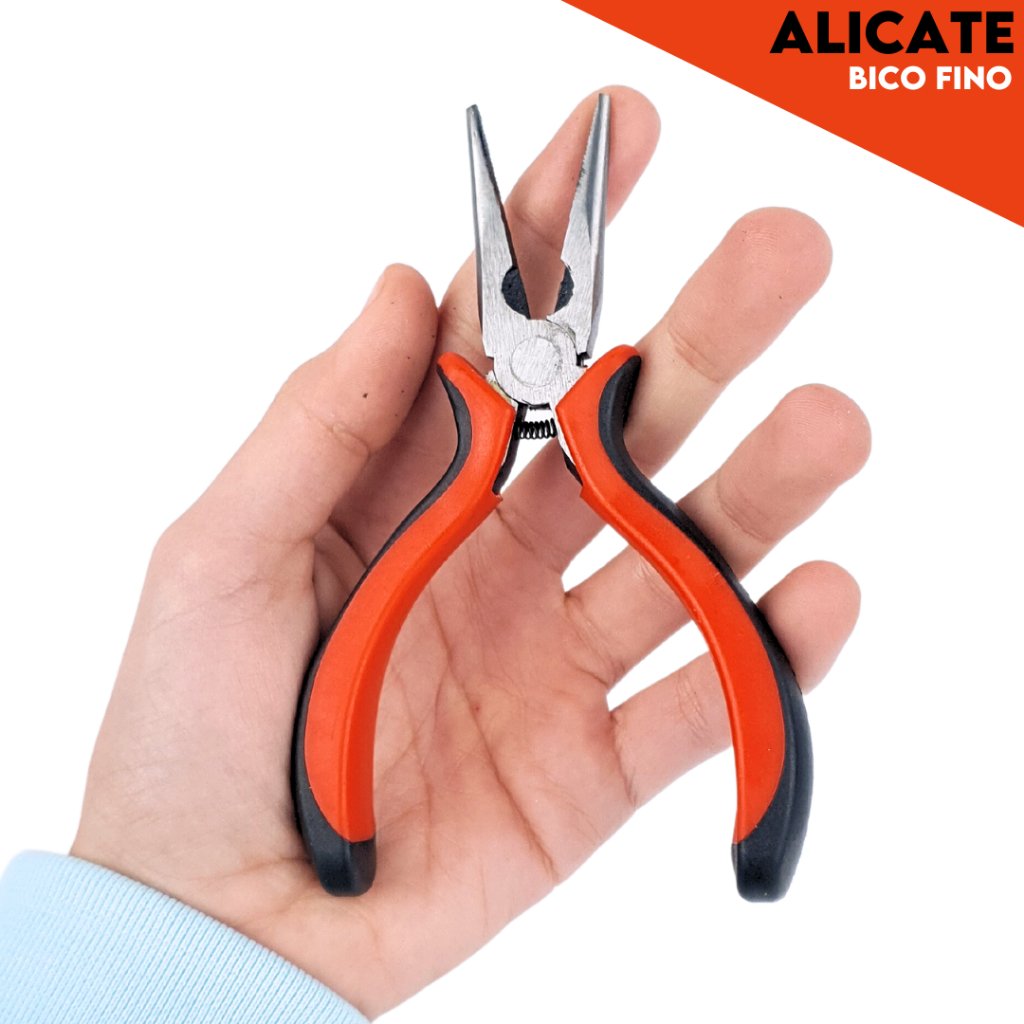 Alicate De Bico Fino / Corte Diagonal / Bico Qaudrado /  130mm – UMK
