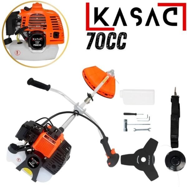 APARADOR DE GRAMA ROÇADEIRA LATERAL A GASOLINA 70CC 3.2HP PROFISSIONAL KASAC LANÇAMENTO NO MERCADO
