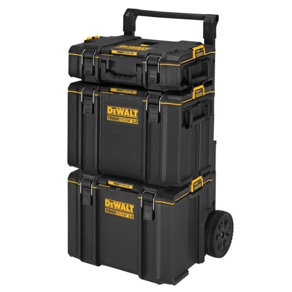 Caixa Organizadora de Ferramentas Toughsystem 2.0 DeWALT DWST60436 Torre 3pçs em Carrinho com Rodinhas