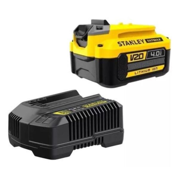 Carregador 4ah 20v Sc400 + 1 Bateria 4ah Sb204 STANLEY