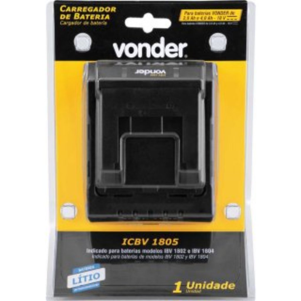 Carregador Bivolt para Batéria ICBV 1805 – Vonder