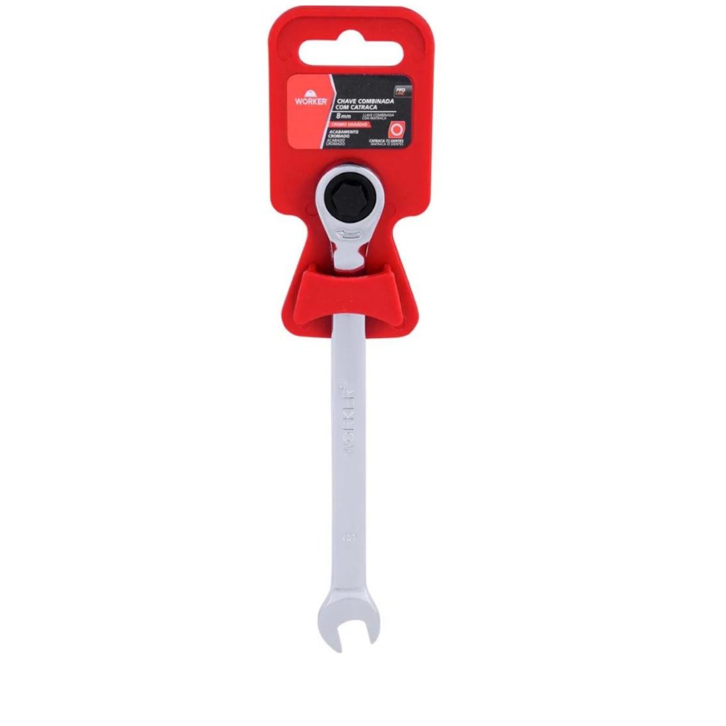 Chave Combinada Com Catraca 8mm Worker