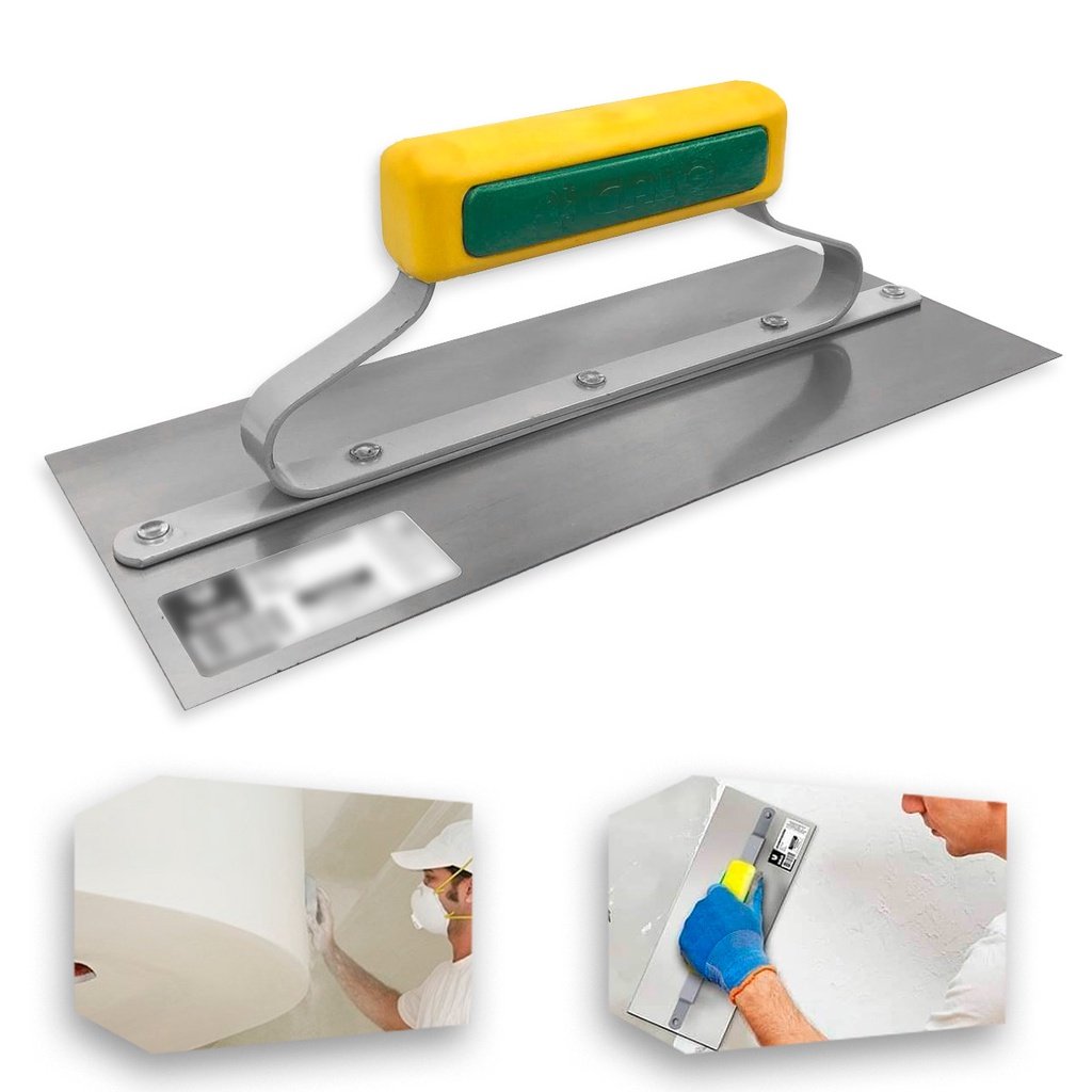 Desempenadeira de Aço Lisa Inox Galo 306/00 – Ideal para Massa Corrida Gesso Original Para Pintores