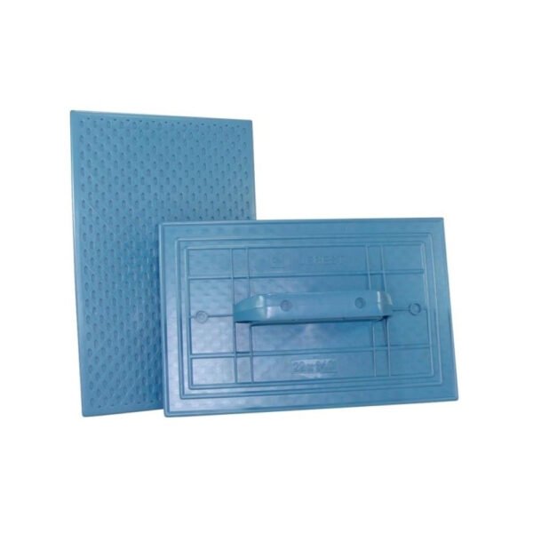 Desempenadeira Plástica 22cm x 34cm Azul Corrugada Injerest