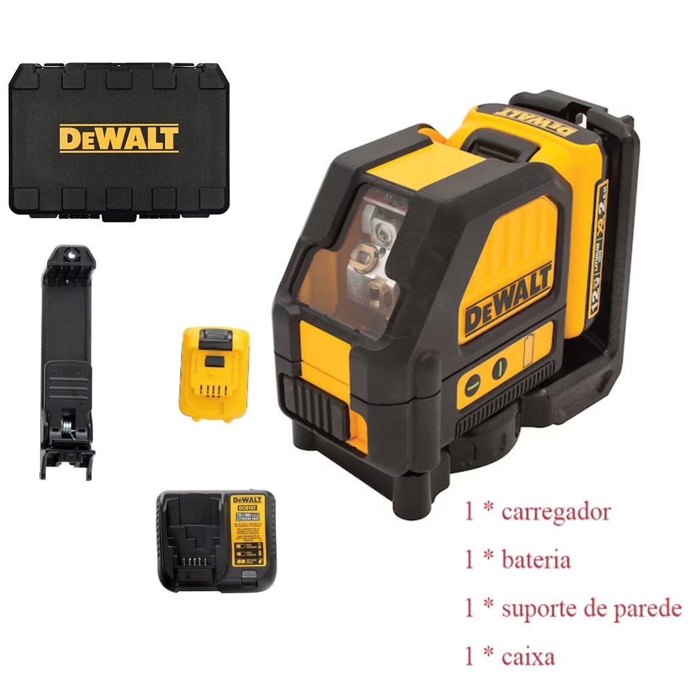 Nível de Laser 12V MAX, Laser de Linha Cruzada, Verde (DW088LG) DEWALT