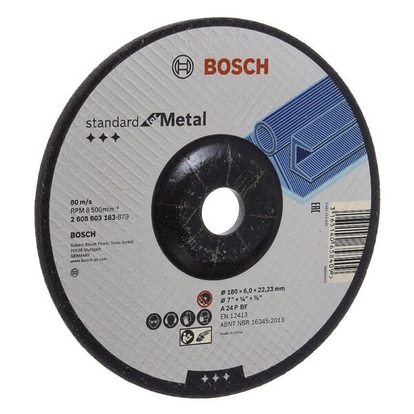 Disco de Desbaste Standard A 24P BF 7'' para Metal Bosch 30303