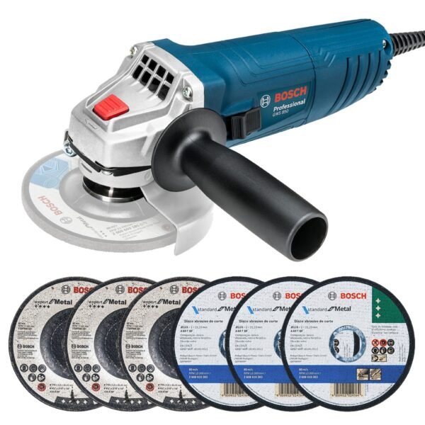 Esmerilhadeira GWS 850 Bosch com 6 Discos 850W 4.1/2''