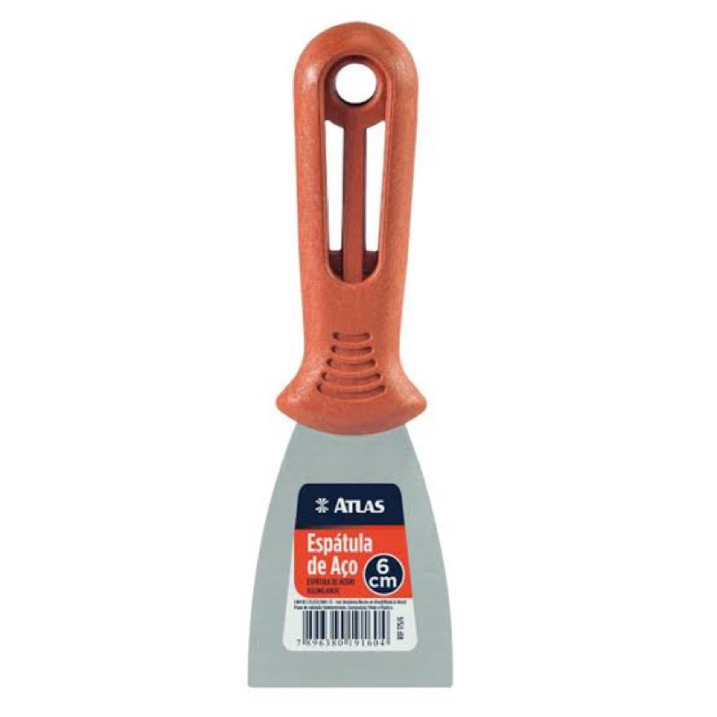 Espátula de Aço Profissional Multiuso Para Massa Gesso e Outros Espatula Com Cabo PVC