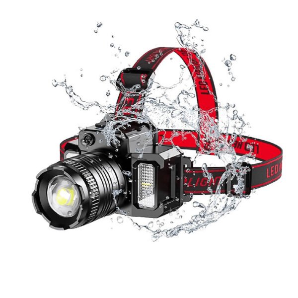 Farol Lanterna Iluminação De Emergência Cabeça Lâmpada Ao Ar Livre À Prova Dwaterproof Água Pesca Acampamento USB Recarr