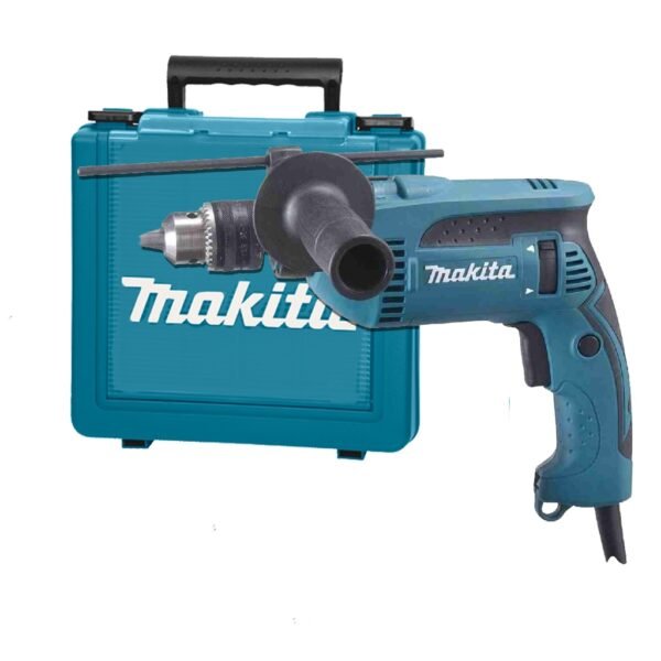Furadeira elétrica de impacto e parafusadeira Makita HP1640K 2800rpm 760W