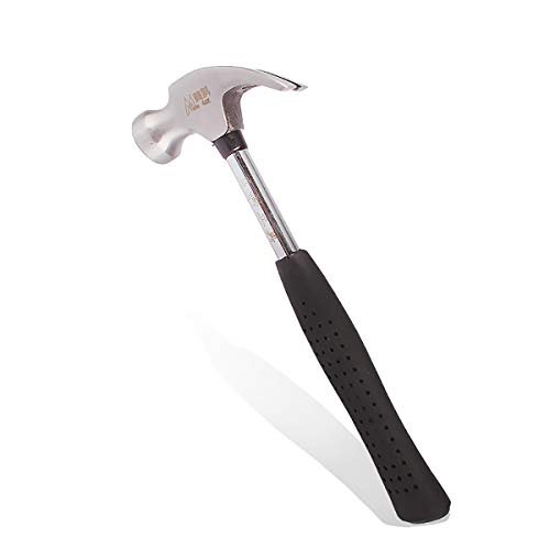 Harden 113 G Mini Martelo De Garra – Cabo De Aço Tubular Sólido Para Artesanato Em Madeira Martelo De Cabeça Curvada Com Cabo De Borracha Antiderrapante (160 Mm)
