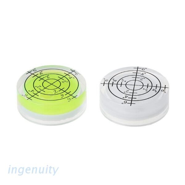 Ingen 2pçs Nível Bolha 32x12mm / Nível Bolha Branco / Verde / Ferramenta Medição
