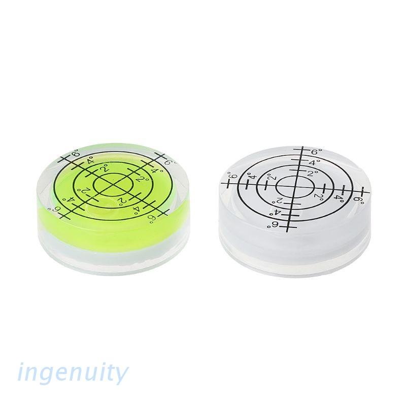 2 Peças Nível Bolha 32x12mm Ingen / Nível Bolha Branco / Verde / Ferramenta Medição