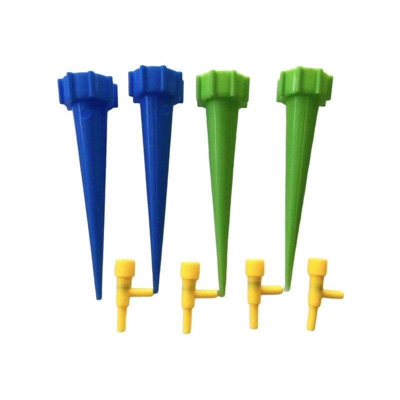 Irrigador Kit 4 Peças Jardim Dosador Gotejador Vaso Plantas.start/Irrigação Por Gotejamento Garrafa Pet Plantas/Espeto com Gotejador para Irrigação Automática de Vasos de Planta em Ambientes Internos / Sistema de Irrigação Doméstica Lançamento
