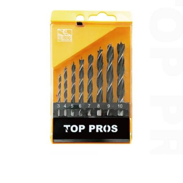 Jogo de Brocas para Madeira 8 Peças-Kit com 8 Brocas para Madeira-Conjunto com 8 Brocas para Madeira
