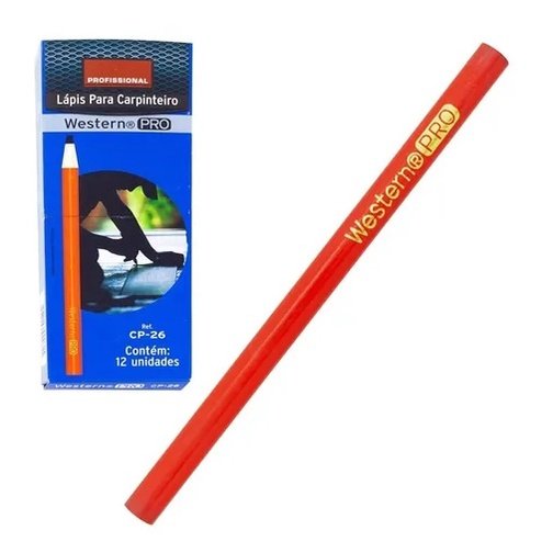 Jogo Kit 12 Lápis para Carpinteiro Marceneiro Pedreiro