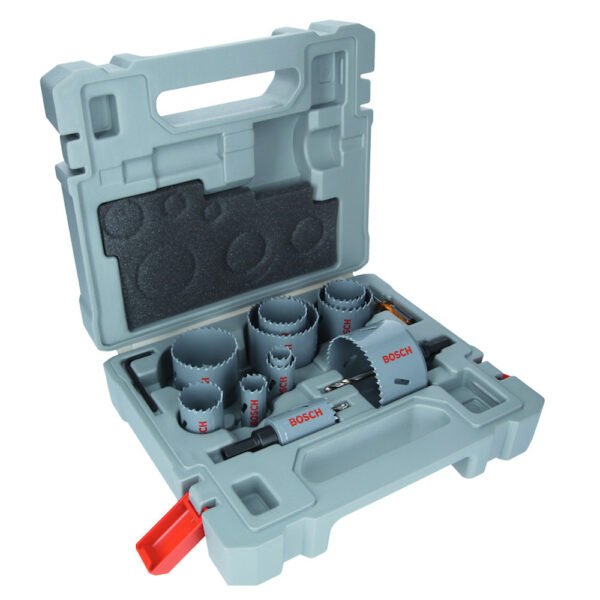 Jogo Serras Copo 19 a 76mm Bosch HSS Bimetal com Cobalto 15 Peças
