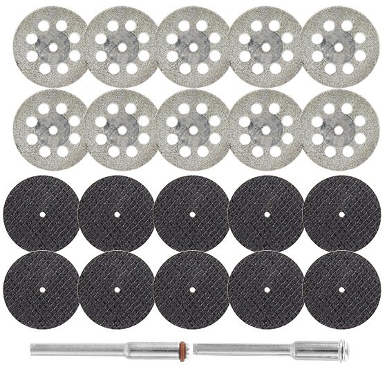 Kit 10 Mini Discos Diamantado E 10 Disco P/ Corte Metal