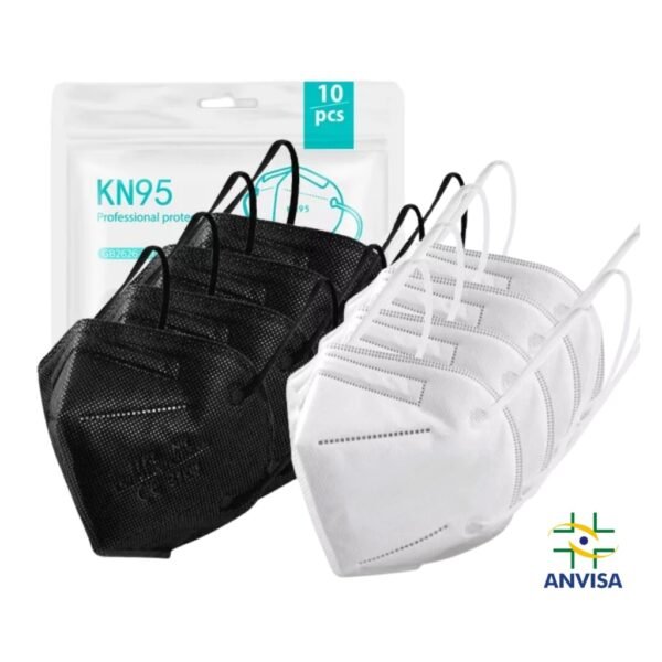 Kit 50 Máscaras Reutilizáveis N95 KN95 PFF2 5 Camadas