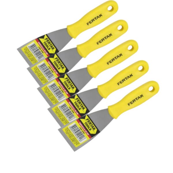 Kit 5 Espátulas 6 Cm Multiuso Para Pintor Gesso Drywal Profissional Pedreiro.