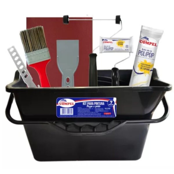 KIT PARA PINTURA 7 PEÇAS + LIXA GRÁTIS COMPEL