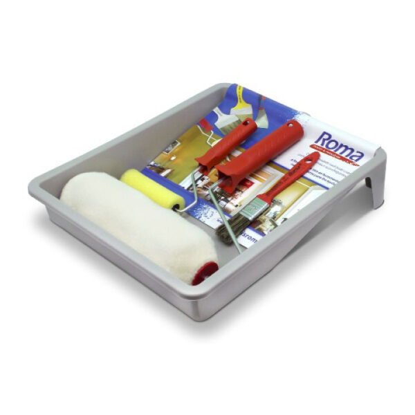 Kit Pintura 5 peças Multiuso Econômico Rolo De Pintura Para Parede 23cm