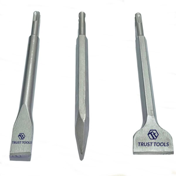 Kit Ponteiro E Talhadeira Aço Forjado Para Martelete Makita SDS Plus