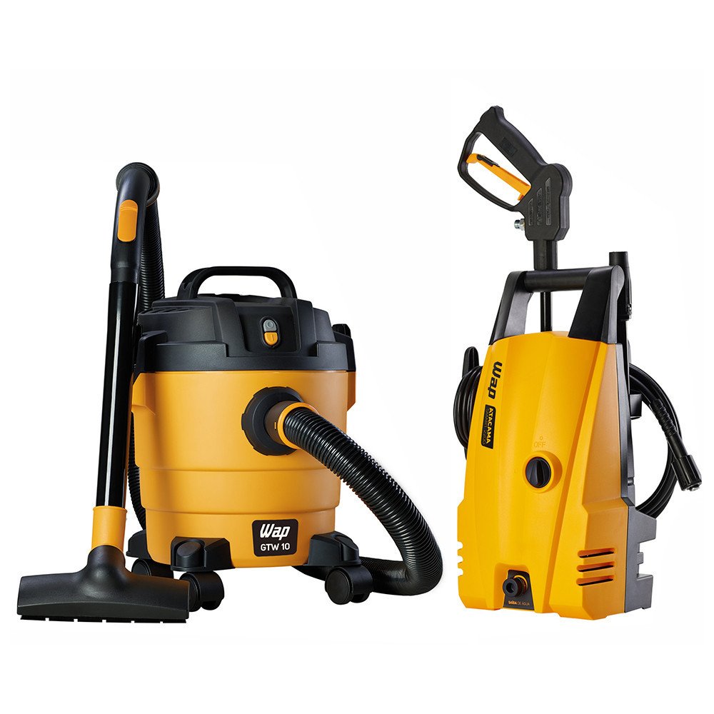 Kit WAP Lavadora de Alta Pressão e Aspirador de Pó e Água 220V