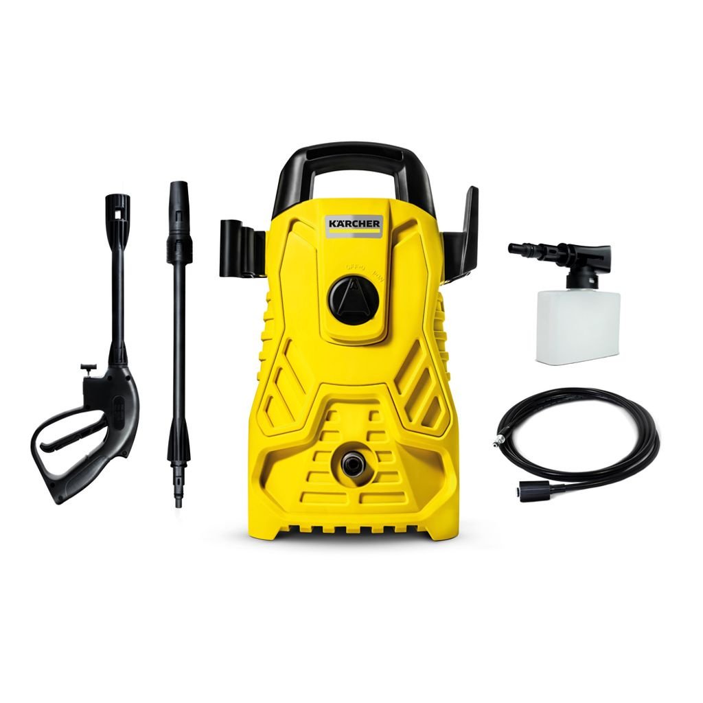 Lavadora de Alta pressão Kärcher Compacta 1500 PSI/Libras 1400W 300L/h com Aplicador de Detergente e Lança Regulável