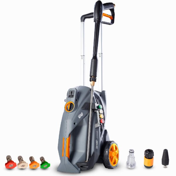 Lavadora De Alta Pressão Wap 5100 Turbo Cinza E Amarela De 2500w Com 2300psi De Pressão Máxima 220v