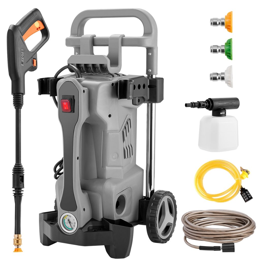 Lavadora De Pressão Elétrica, Energia 3800W, Máquina De Lavar De Alta Para Limpador De Carro/Patio/Jardim/Quintal/Pati