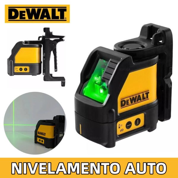 Linha Verde DEWALT Laser Nível 2 Linhas Cruzadas Beam Com Suporte