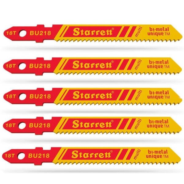 Lâmina para serra tico tico 50 mm 18 dentes - cartela com 5 unidades - BU218 - Starrett