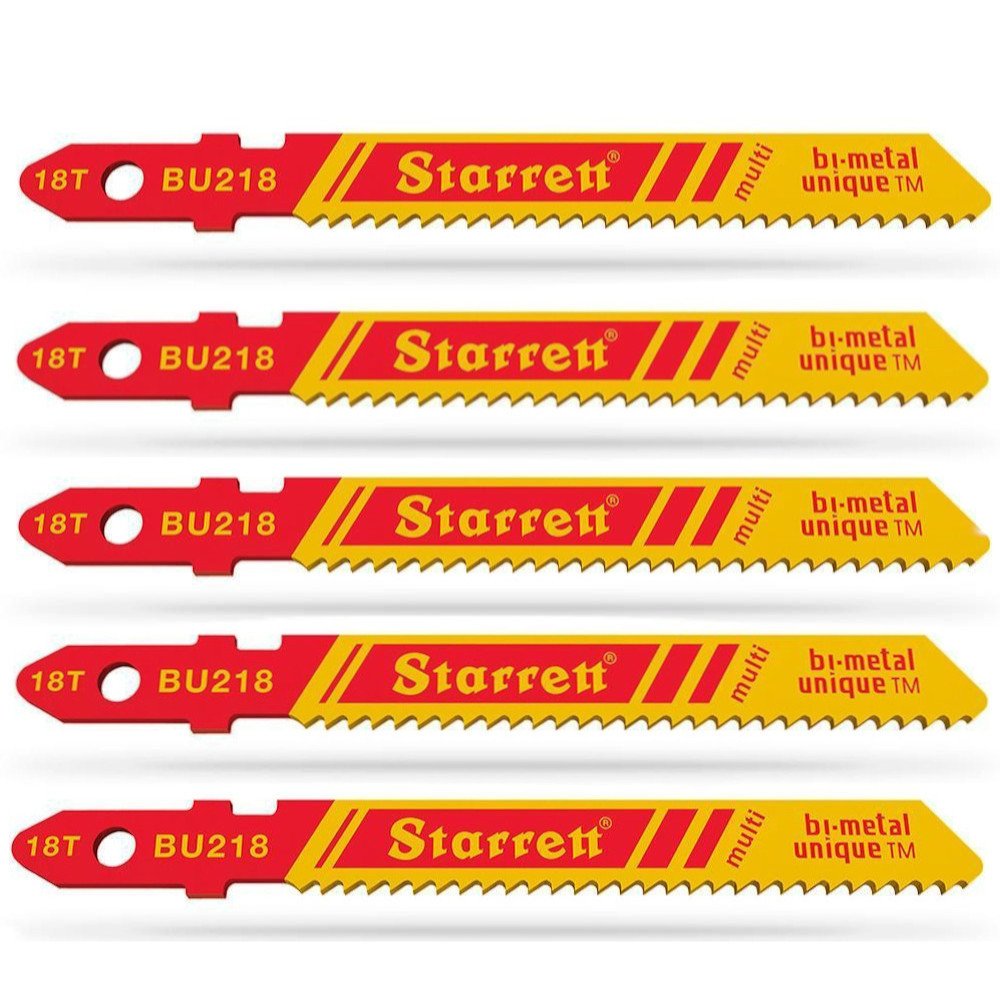 Lâmina para Serra Tico Tico 50 mm 18 dentes – Cartela com 5 Unidades – BU218 – Starrett