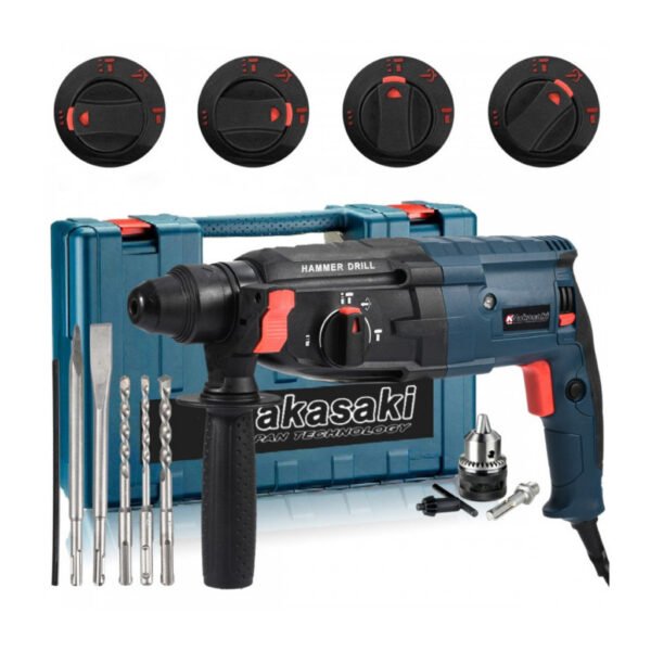 Martelete Furadeira de Impacto Rotativo 5kg Rompedor Demolidor Perfurador 1200w Makita Bosch Dewalt