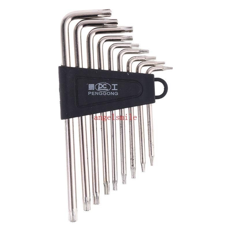 Kit de Ferramentas Com 9 Peças Hex Para Conjuntos Chave L Forma Ferramenta Reparo