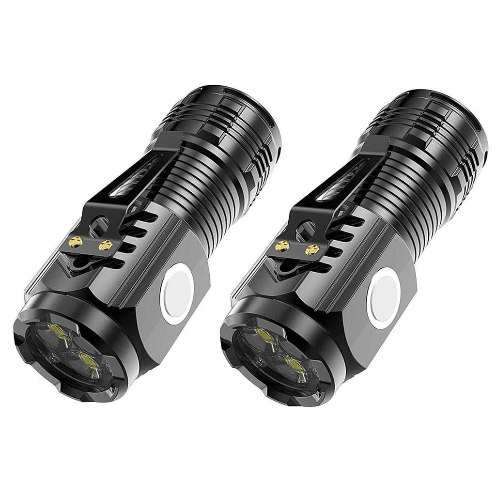 Mini Lanterna De Mão Pequena Luz Forte Brilhante Recarregável Com Base de Ima Magnetico GT-966