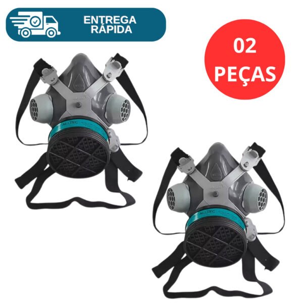 Máscara Respirador 1/4 Facial Epi Com 1 Filtro Pesticida Venenos Agrotóxicos Defensivos Agrícola
