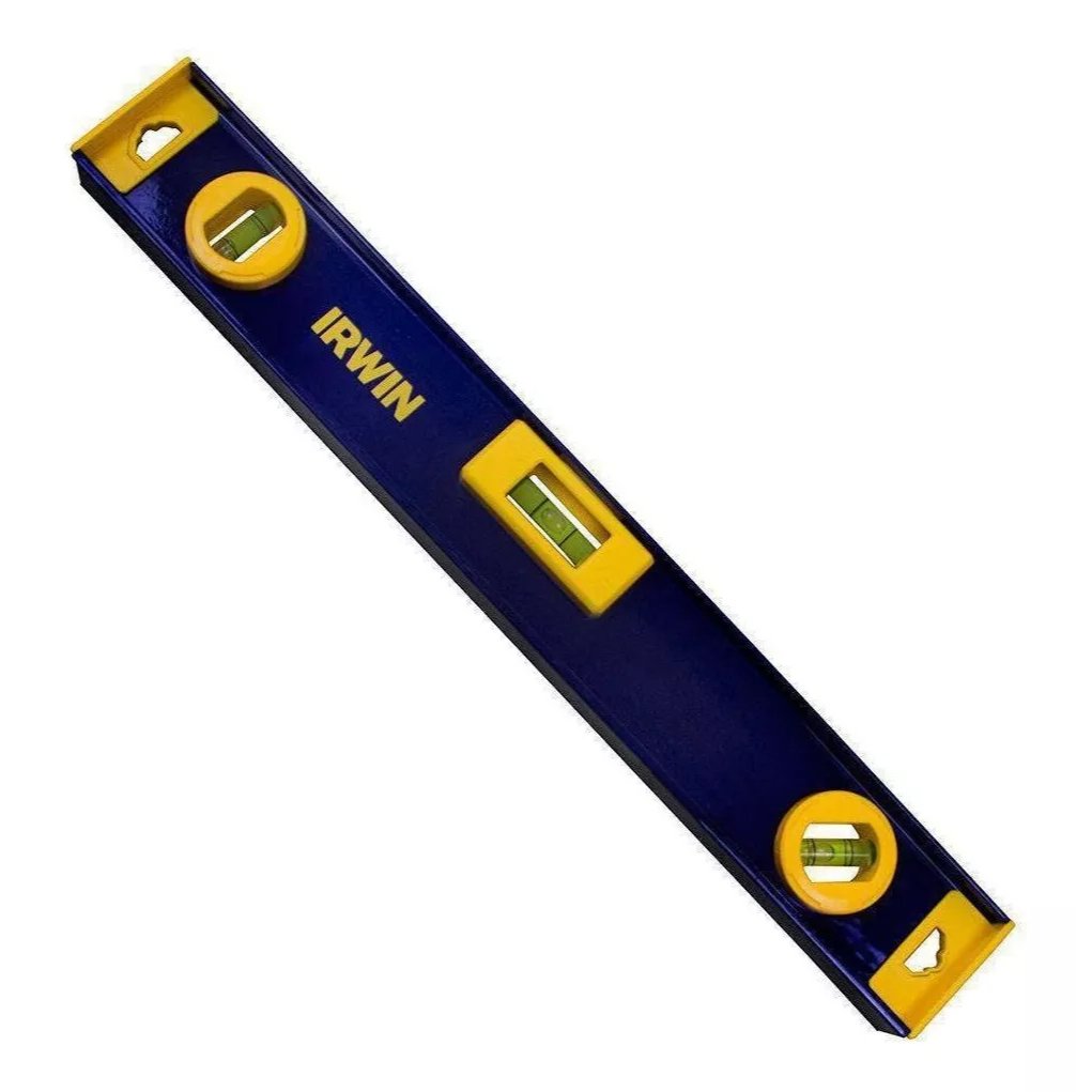 Nível de Alumínio Magnético 3 Bolhas Profissional 16 Pol 406mm Irwin