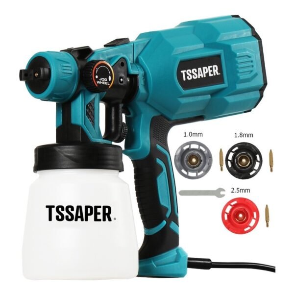 Pistola De Pintura Elétrica E Pulverizador HVLP 550w com 3 bicos de cobre tssapeR