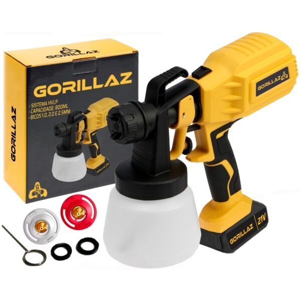 Pulverizador De Tinta Elétrico Para Pintura Bateria 21v