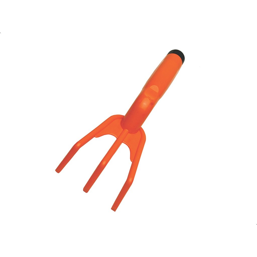 Rastelo Plastico Jardim Terra Ferramenta Mini Rastelo Laranja