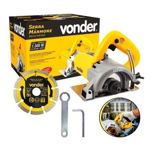 Serra Mármore Maderia Concreto SMV1300 Sem Kit Refrigeração Vonder