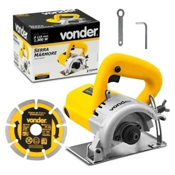 Serra Mármore Profissional Smv1300s Vonder Serra Circular Tipo Makita - Madeira/Concreto 220V e 127V Acompanha 1 Disco Grátis