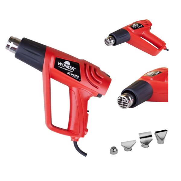 Soprador Termico Ar Quente 1500W 220V Profissional Aquecedor Automotivo Portátil Worker